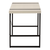 49" Taupe and Black Computer Desk