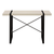 49" Taupe and Black Computer Desk