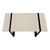49" Taupe and Black Computer Desk