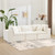 108" Beige Chenille Modular Sofa With Toss Pillows - 880016817256