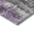 5' X 8' Purple Charcoal And Ivory Abstract Washable Area Rug With UV Protection - 880024690575