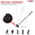 Universal Microphone Stand Height Adjustable 35 to 57" Round Base Floor Mic Holder Metal Build - 810144131955