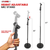 Universal Microphone Stand Height Adjustable 35 to 57" Round Base Floor Mic Holder Metal Build - 810144131955