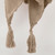50" X 60" Brown Cotton Woven Geometric Throw Blanket with Tassels - 880024599212