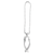 Auto Dangle Silver Fish Cross Trust Card - 603799691161