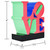 4" Red Blue Green And Black Resin Love Tabletop Sculpture - 880024993058