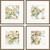 Set Of Four Gold Picture Frame Print Wall Art - 606114162506