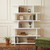 White Wood Five Tier Bookcase - 606114705574