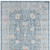 4' X 6' Blue And Ivory Floral Area Rug With UV Protection - 880016453737