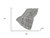 50" X 70" Silver And Gray Abstract Polyester Woven Plush Throw Blanket - 880024617206