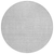 8' Silver And Ivory Round Geometric Washable Indoor Outdoor Area Rug - 608219094218