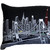 Homeroots Home Decor Tokyo Nighttime Skyline Lumbar Decorative Pillow, Black, 45 Inches