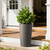 Set of Two Brown Heavy Duty Plastic Cylindrical Planter Pots - 880016504736