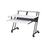 47" White and Black Computer Desk - 606114864110