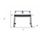 47" White and Black Computer Desk - 606114864110