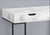 47" White and Black Wood and Metal H-Shape Computer Desk With Two Drawers - 608219344467