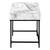 47" White and Black Wood and Metal H-Shape Computer Desk With Two Drawers - 608219344467