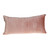 Quilted Velvet Pink Lumbar Throw Pillow - 808230112018