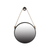 Fame Round Wall Hanging Accent Mirror with Rope - 606114066200