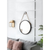 Fame Round Wall Hanging Accent Mirror with Rope - 606114066200