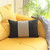 Homeroots Home Decor Tan And Black Houndstooth Lumbar Throw Pillow, 12 x 20 x 1 Inches