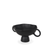 11" Black Metal Round Pedestal Centerpiece Bowl - 880016674200