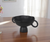 11" Black Metal Round Pedestal Centerpiece Bowl - 880016674200