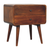 Chestnut Wood Two Drawer Nightstand - 880016839678