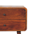 Chestnut Wood Two Drawer Nightstand - 880016839678
