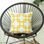 Yellow and White Geometric Squares Decorative Throw Pillow Cover - 4512839614212