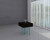 22" Black And Clear Wood and Glass Square Sled End Table - 880016459982