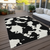 10' X 14' Black And Ivory Abstract Washable Indoor Outdoor Area Rug - 880016659542
