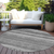 Round Aztec Washable Indoor Outdoor Area Rug - 880016730876