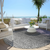 Round Abstract Washable Indoor Outdoor Area Rug - 880016781274