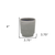 Ceramic 19 Ounce Striped Round Distressed Pot Planter - 880024914626