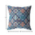 18” Turquoise Red Trellis Suede Zippered Throw Pillow