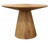 42" Natural Rounded Solid Wood Pedestal Dining Table - 606114679981