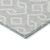 9' X 12' Silver And Ivory Geometric Washable Indoor Outdoor Area Rug - 608219112288