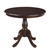 36" Espresso Rounded Solid Manufactured Wood And Solid Wood Pedestal Base Dining Table