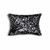 Homeroots Home Decor 12 X 20 X 5 Inches Black and Silver Cowhide Pillow