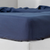 Navy Linen King Fitted Sheet - 608219282615