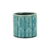 Turquoise Ceramic 22 Ounce Geometric Round Distressed Pot Planter - 880024771076