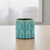 Turquoise Ceramic 22 Ounce Geometric Round Distressed Pot Planter - 880024771076