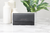 Michael Kors Jet Set Leather Solid Black Silver Trifold Wallet Clutch - 191935556851