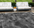9' X 12' Gray Charcoal And Silver Abstract Washable Indoor Outdoor Area Rug - 606114945055