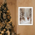 Santa's Winter Stroll White Framed Wall Art - 880016818932