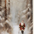 Santa's Winter Stroll White Framed Wall Art - 880016818932
