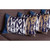 Set of 4 Brown and Blue Ikat Design Lumbar Pillow Covers - 4512822898353