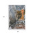 9' X 12' Orange And Charcoal Abstract Washable Area Rug With UV Protection - 880024879574