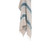 50" X 60" Teal And Blue Cotton Woven Striped Throw Blanket with Fringe - 880024952307